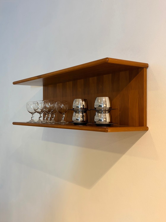 Vintage teak wall shelf – Shelving unit, Scandinavian (photo 4 of 8)