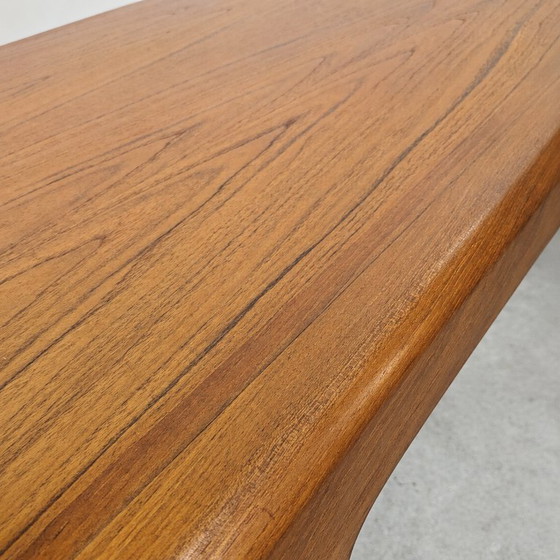 Image 1 of Table de salle à manger scandinave en teck de Johannes Andersen pour Uldum