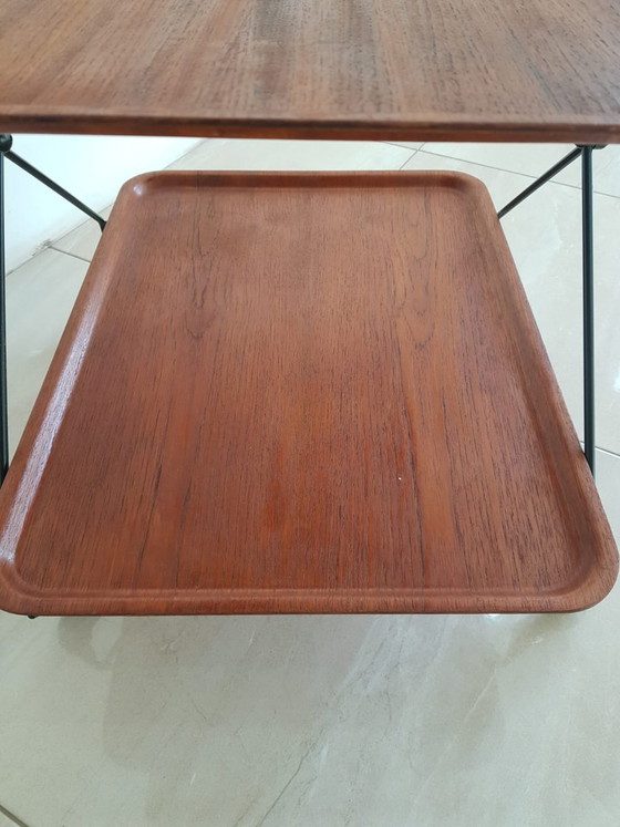 Mid-Century Modern Teak Servierwagen von Paul Nagel f&uuml;r Jie Gantofta, Schweden, 1960er – polished steel (photo 3 of 11)