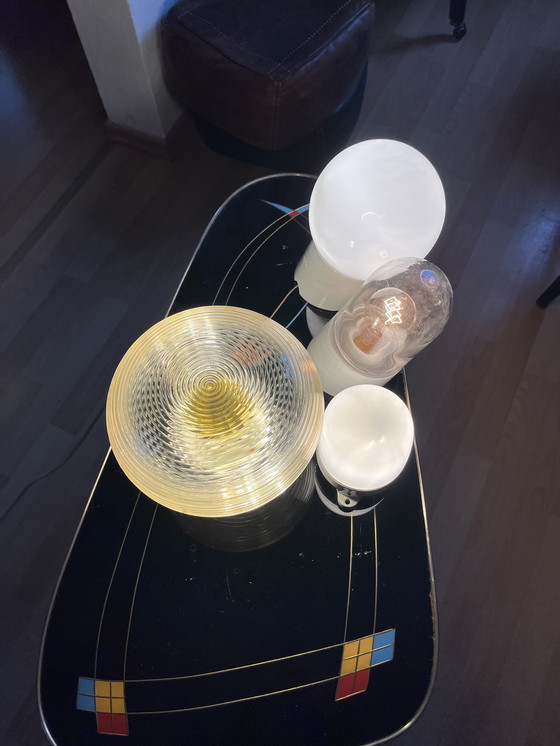 Image 1 of 4 lampade in ceramica di metà secolo