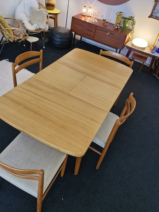 Vintage Dining Table 1970s Extendable