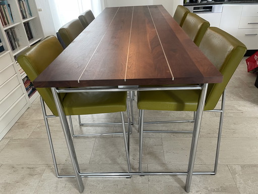 Harvink bar table Odeon Hi + 6x Hi chair