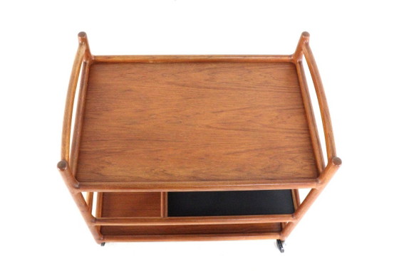 Henning Korch per CFC Silkeborg modello 308 Carrello bar teak vintage – Carrelli bar, Legno (photo 11 of 15)