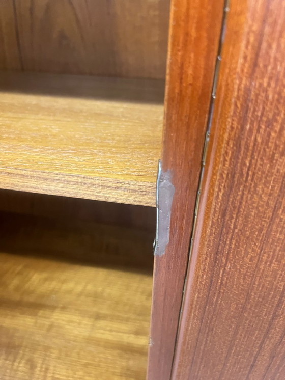 Image 1 of Mid Century Modern Teak Sideboard 1960s | German RT Furniture Cabinet Model 127 | Vintage Scandinavian Style Credenza