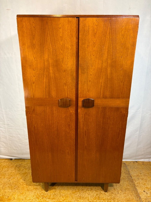 Armoire double vintage en teck Stonehill | Années 1960 | Design britannique du milieu du XXe siècle – kledingkasten, Wood