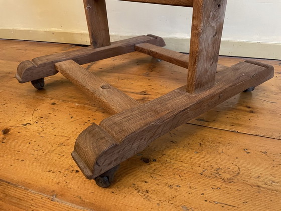 Image 1 of Large Antique Oak Easel French