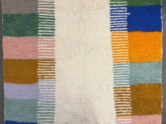 Image 1 of Berber Rug - 296 cm x 206 cm - colored Wool