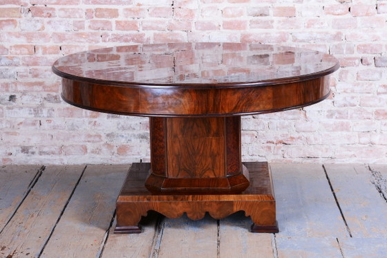 Restored Art Deco Dinig Set, Caucasian Walnut, Thuja, Polished, England, 1920s – Dining set, Textile, Wood (photo 17 of 19)