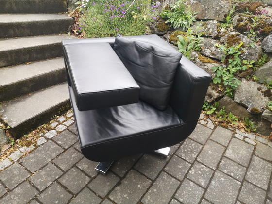Image 1 of Jori Chillap Sessel – Red Dot Award, schwarzes Leder, Top Zustand