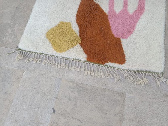 Image 1 of Handmade pure wool rug, traditional craftsmanship, 1.4/2.6 m