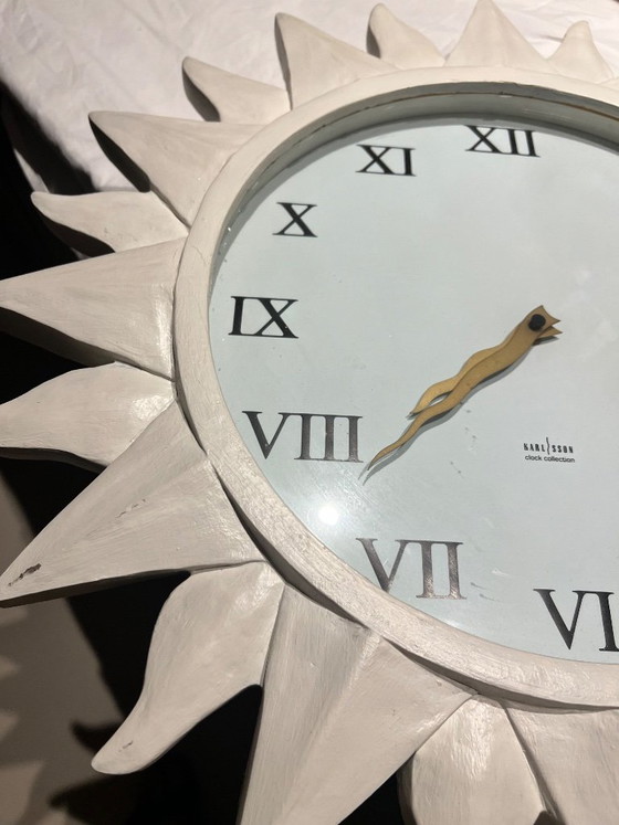 Pendule Murale Karlsson Soleil – Glass, Wood (photo 4 of 5)