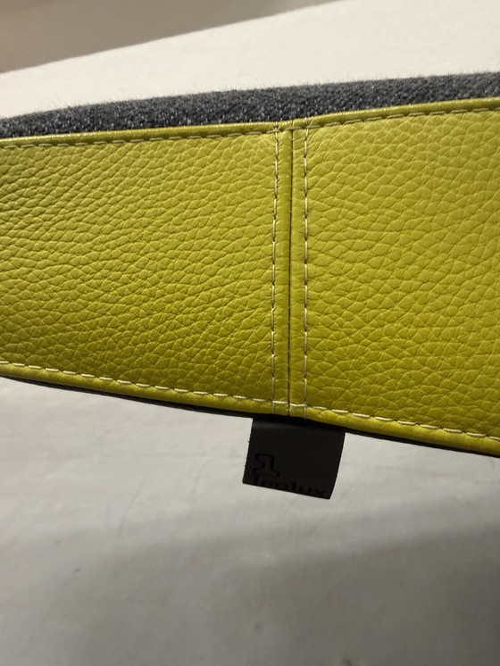 Image 1 of Leolux Parabolica Draaifauteuil Senso leer & Varese stof 