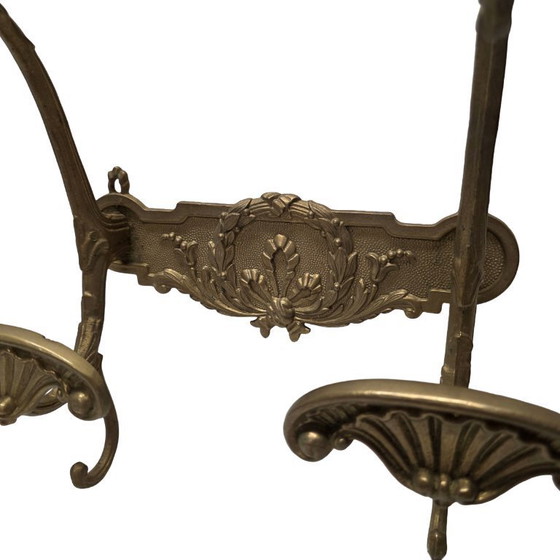 Image 1 of French Classic Style Brass Wall Coat Rack, 1960s/70s