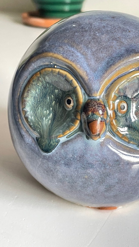 Image 1 of Vintage Handmade Ceramic Owl
