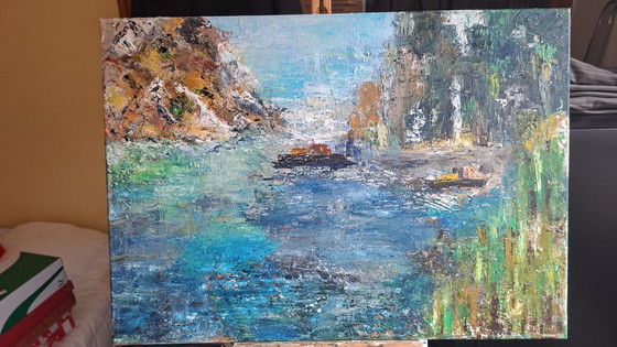Original Oil Painting Kathleen Storme, "Het Impulsieve Moment" (2021), Paintings & Drawings, Wood, Canvas (photo 2 of 12)