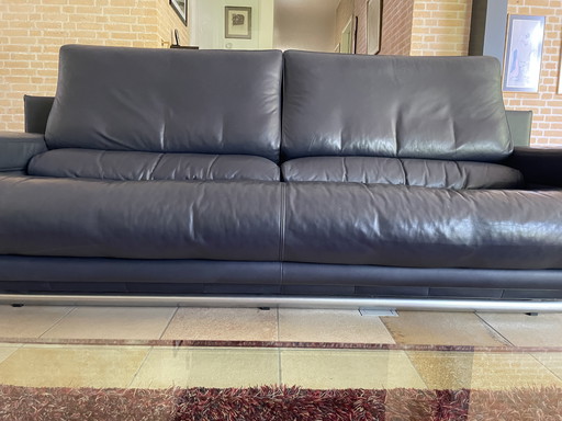 Dunkelblauer Rolf Benz 6500 2,5-Sitzer
