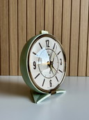 Vintage JAZ wekker mintgroen jaren 60 Frankrijk