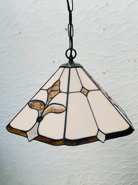 Lampada a sospensione Tiffany Fleur de Lys Art Deco – Lampade a sospensione, Glass (photo 6 of 17)
