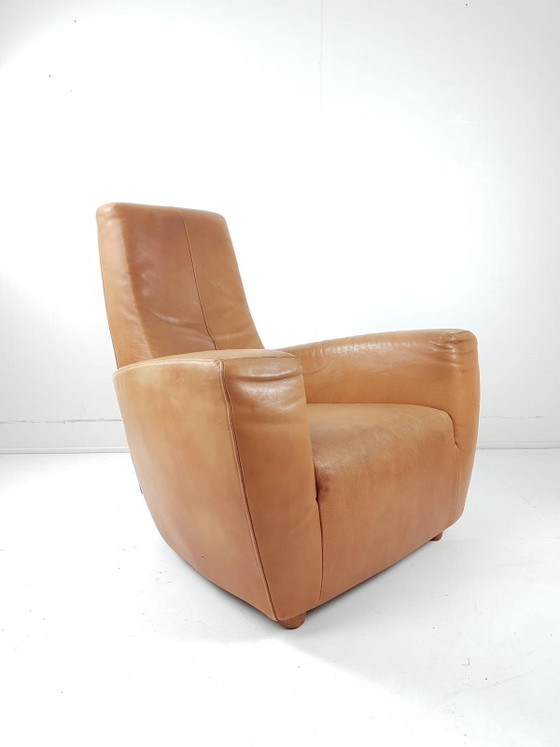 Poltrona vintage "Longa" di G Vd Berg in pelle color cognac – Poltrone, Leather (photo 4 of 10)