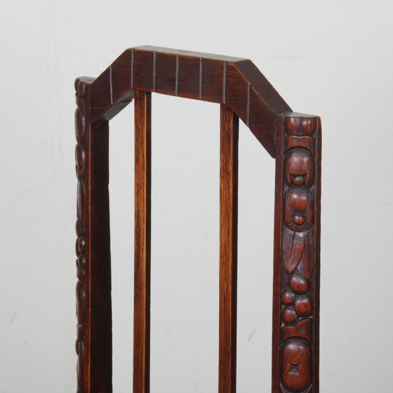 Image 1 of Set van 6 art-deco stoelen, Frans werk uit de jaren 30.