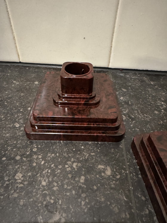 Image 1 of Set retro kandelaars