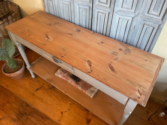 Image 1 of Beistelltisch Wandtisch doppelt Plateau Französisch