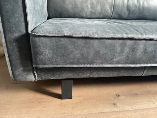 Sofá industrial de cuero