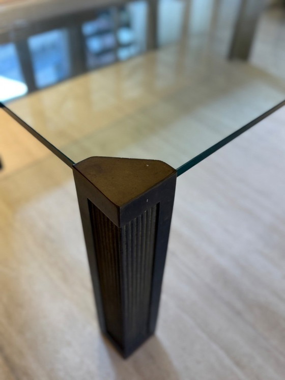 Image 1 of Vintage glass coffee table