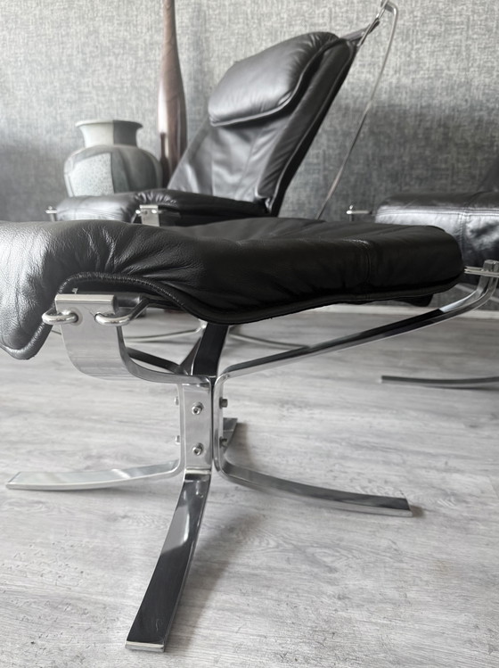 Image 1 of Suite Lounge Vintage Sigurd Resell « Falcon » pour Vatne Møbler (Norvège)