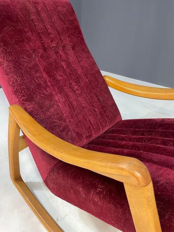 Image 1 of Mid-Century Bentwood Rocking Chair by TON, Czechoslovakia, 1960s
