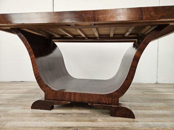 Art Decò Dining Table in Walnut Burl, 1940 – Wood (photo 14 of 21)