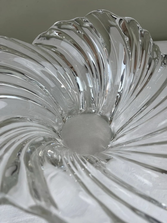 Skulpturale Schale organisches Design, Schalen, Kristall, Glas, Transparent (Foto 5 von 13)