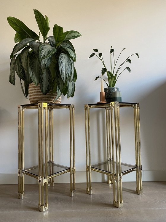 Image 1 of Twee vintage Space Age bijzettafels