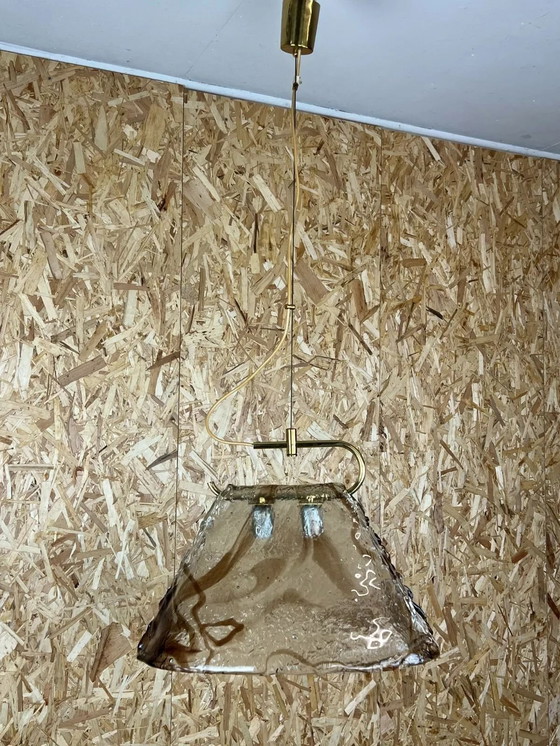 Image 1 of Lampada anni 60-70 Lampada da soffitto in vetro di Murano anni 60