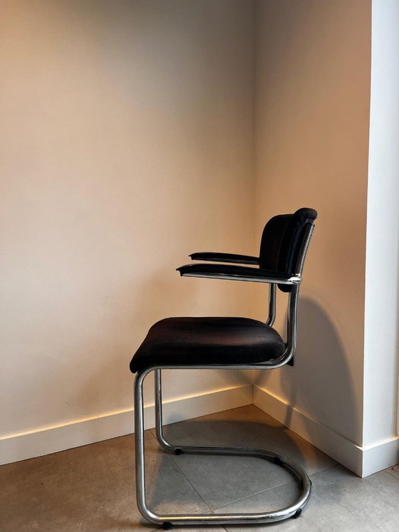 Image 1 of Sillas De Wit Brothers – Juego de 4 – Diseño con estructura tubular