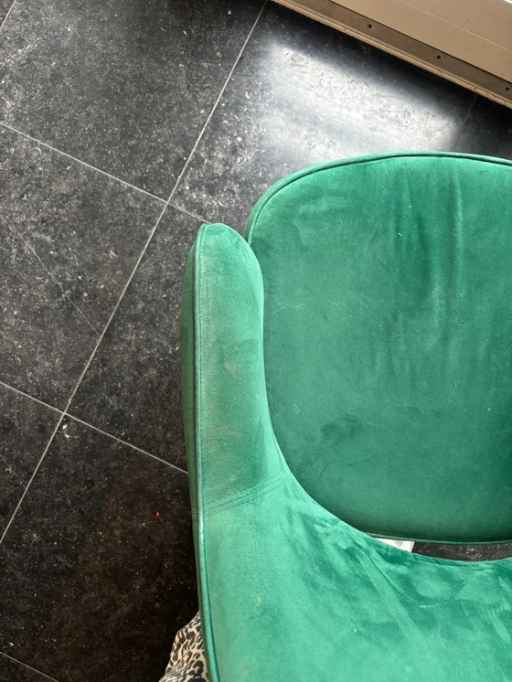 Image 1 of Chair POLSPOTTEN Arms Cosy Groen Fluweel