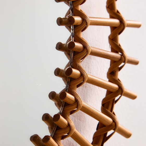 Image 1 of MK10881 Specchio con cornice in canna e rattan