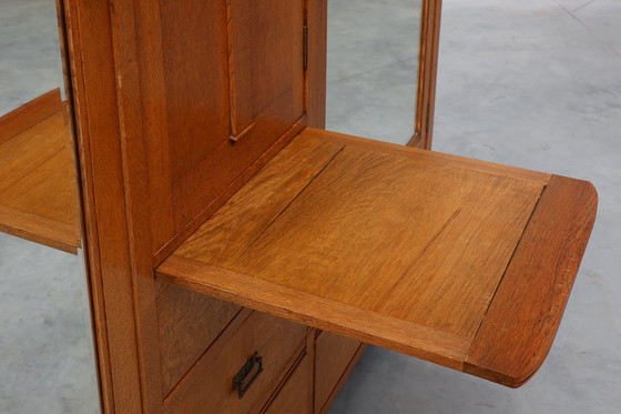 Image 1 of Art Nouveau bedroom set attr. to De Coene with artwork by Geo Verbanck, Belgium ca. 1905
