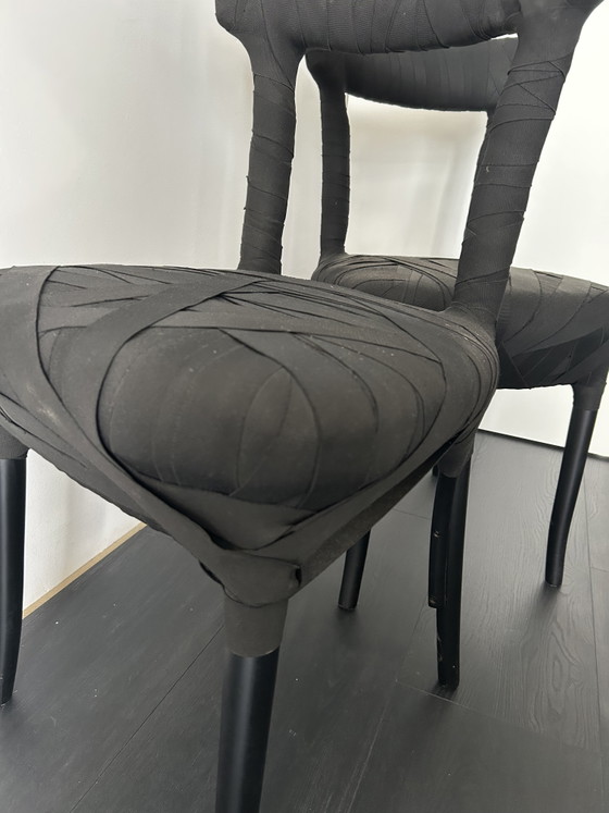 2 chaises momie Edra – Chaises de salle à manger, Metal, Textile (photo 7 of 7)