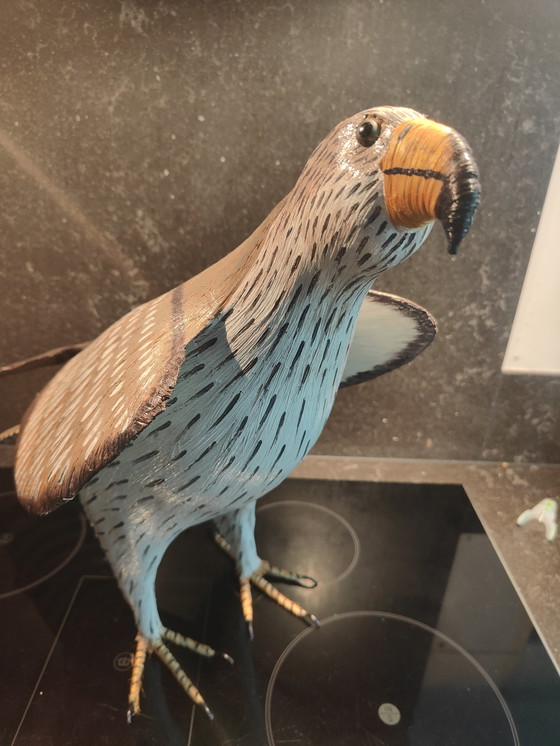 Image 1 of Águila perdicera/águila halcón elaborada con fibras naturales,