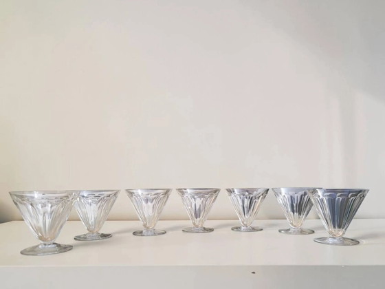 Baccarat - 7 waterglazen model REX – Glazen & Karaffen, Crystal, Glass, Art Deco (photo 3 of 8)
