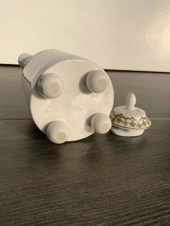 Image 1 of Caffettiera in porcellana Art Déco - Stile "Alt Wien" - Quattro piedini a sfera - c. 1920-1930