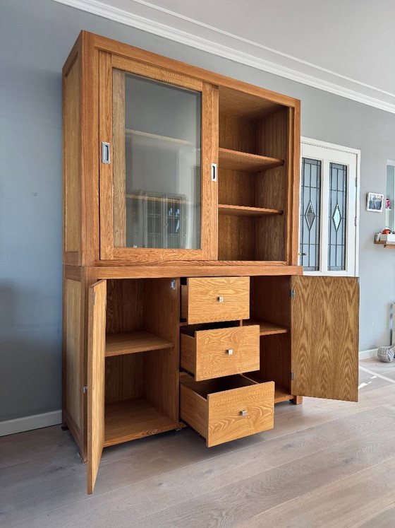 Credenza con vetrina in rovere - Vetrina – Credenze con vetrina, Legno (photo 3 of 11)