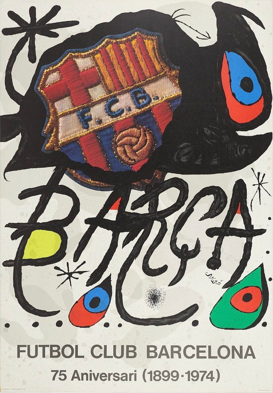 Joan Miro – Futbol Club Barcelona 75 Jubiläumsdruck – Kunstdrucke, Paper (photo 6 of 7)