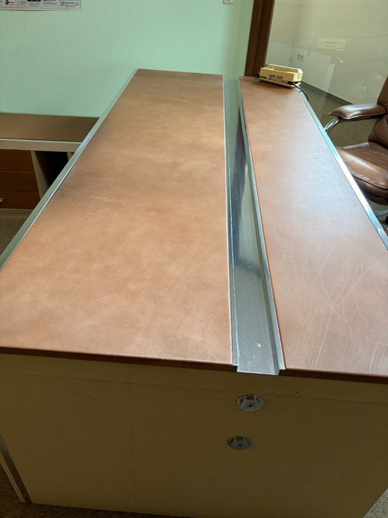 Italiaans vintage directiebureau in mid-century modern stijl, gemaakt door Guido Faleschini en vervaardigd (photo 7 of 23)
