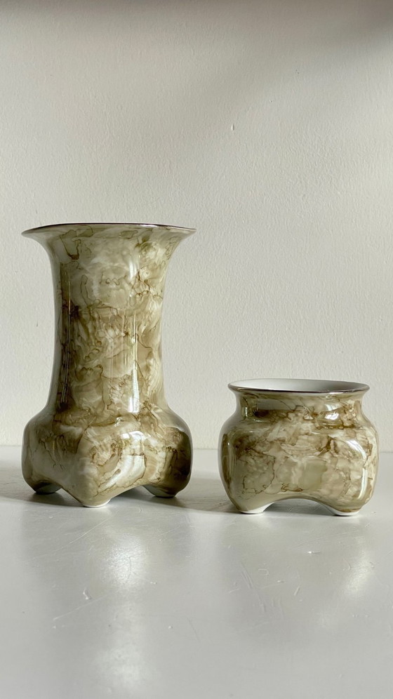 Image 1 of Karolina-Porzellanvasen, Polen, 1970er/80er Jahre