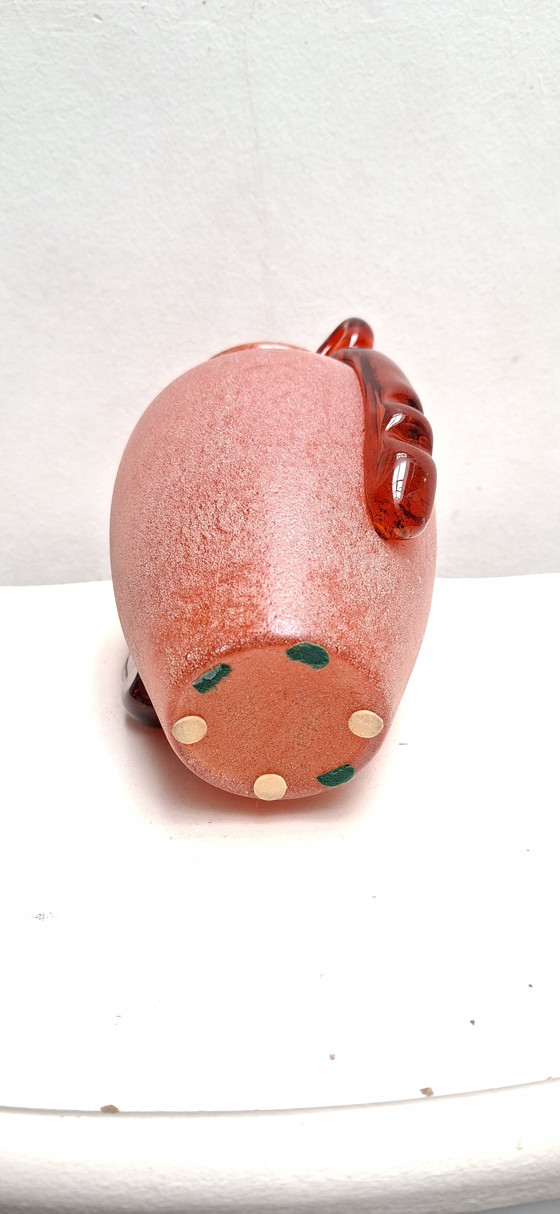 Image 1 of Murano vase - Scava - Red