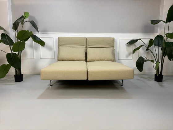 Image 1 of Brühl Moule Sofa Beige Sand Sleeper Sofa Designer Couch