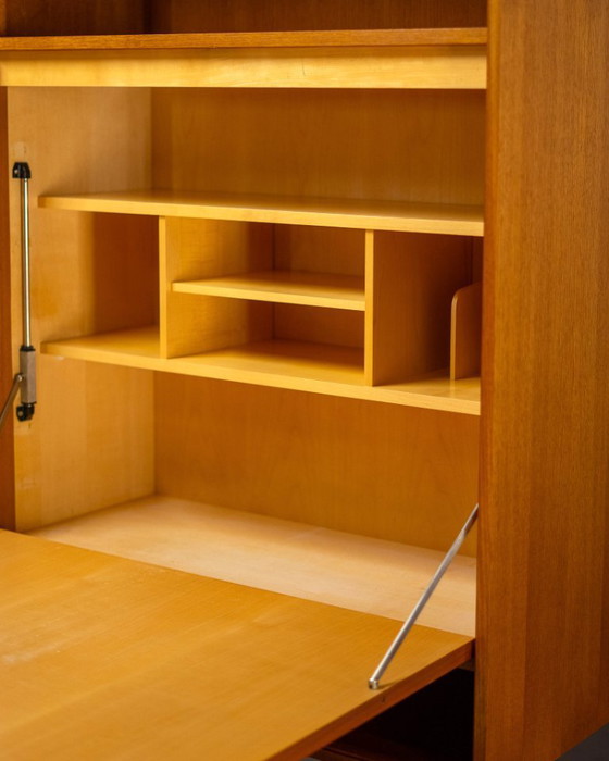 Image 1 of Mobiletto scrittoio in teak e acciaio cromato di Franz Meyer Möbel, Germania, anni '60