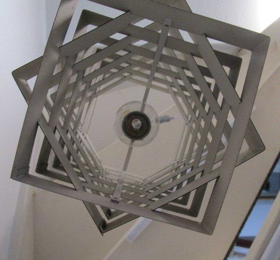 Image 1 of Lampada a sospensione in metallo di Hoogervorst per Anvia, anni '50.